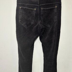 Black Stretch Corduroy Leggings